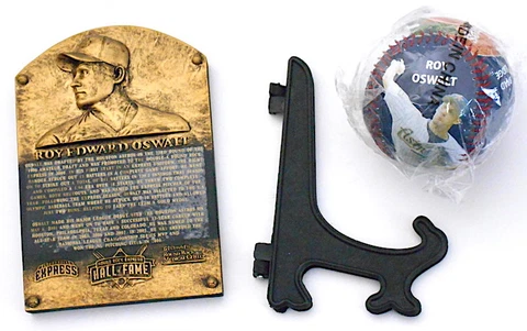 Roy Oswalt Houston Astros Photo Baseball & RR Express Hall of Fame Plaque NEW Cover