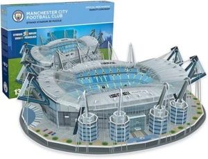 Rompecabezas de estadio de fútbol 3D de juegos universitarios. MANCHESTER CITY - ESTADIO ETIHAD. - Imagen 1 de 6