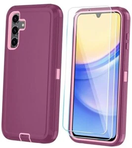 Phone Case for Samsung Galaxy A35 5G Case with HD Screen WineRedPink - Picture 1 of 8
