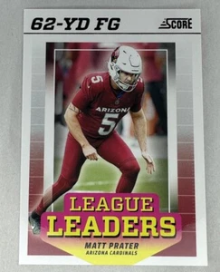 Matt Prater Leauge Leaders 2024 Score Football Arizona Cardinals - Picture 1 of 2