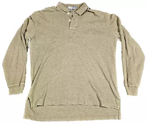 Ralph Lauren Harlow Gray Large Soft Cool Cotton L/S Button Down Pony Shirt Mens - Picture 1 of 8