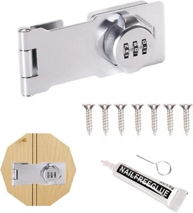 Household Cabinet Password Locks, Cabinet Door Combination Lock with 7 Screws... - Picture 1 of 7