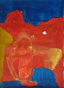 Helen Frankenthaler Signed Color Field Oil Painting on Canvas-American ModernArt - Picture 1 of 4