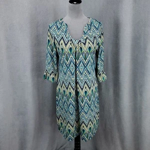 Aryeh Anthropologie Dress Womens Large Boho Retro Shift Stretchy - Picture 1 of 10