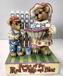 The Jim Shore Bearstone Collection Home Of The Red White Blue Boyds Enesco 2009 - Bild 1 von 7