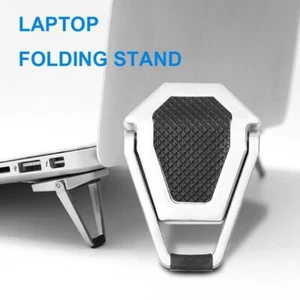 1 Pair Non-slip Laptop Stand Foldable Cooling Holder Support for HP Dell Lenovo - Photo 1/11