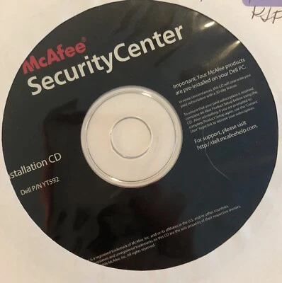 McAfee Security Center Reinstallation CD - Image 1 of 2