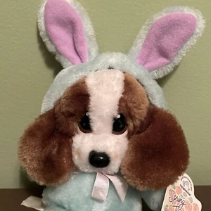 VTG Applause Sad Sam Honey Easter Bunny Rabbit Ears Costume Mini Plush Puppy Dog - Picture 1 of 8