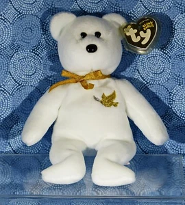 TY SANTO PADRE el OSO GORRO BEBÉ ETIQUETA COMO NUEVO en caja de coleccionistas - Imagen 1 de 6