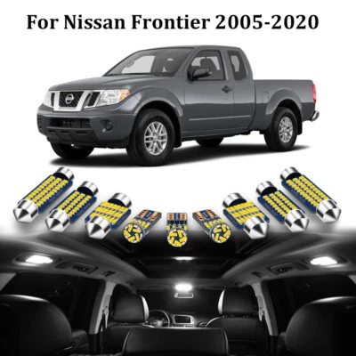 9pcs White LED Interior Light Package Kit For Nissan Frontier 2005-2019 2020 - Image 1 of 4