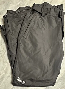 MARKER - Herren Schwarz Thermo Schnee Ski Hose 2XL - Knöchel Reißverschluss, Reißverschlusstaschen - Bild 1 von 18