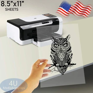 8.5"x11",Premium waterproof Quick Dry Milky inkjet Transparency film,50 sheets - Picture 1 of 9