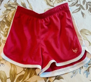 Justice Sz 8 Pink White Athletic Shorts Ln  - Picture 1 of 4