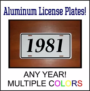 1981 LICENSE PLATE CAMARO MUSTANG CORVETTE 442 CHEVELLE GTO TRANS AM YEAR - Picture 1 of 1