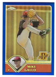 2003 Topps Chrome Traded Refractor #230 Mike Gallo Houston Astros BV$4 - Picture 1 of 1
