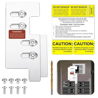 Generator Interlock Kit For Eaton & Cutler Hammer BR 150 & 200 Amp Panels - Image 1 of 4