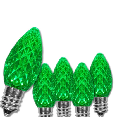 25 C7 LED Shatterproof Christmas Lights Unbreakable OptiCore Replacement Bulbs - Image 1 of 2