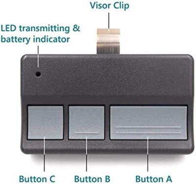 Mando a distancia abridor de puerta de garaje para Liftmaster Chamberlain 373LM 371LM 950CD/ Foto 1 de 4