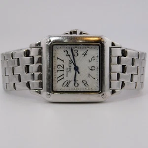 Steel by Design 22815 All St. Steel Quartz Men's Watch Sz. 7 1/4" New Battery - Picture 1 of 10