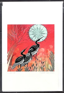 LATE FALL - Birds by Navajo artist Michelle Tsosie Sisneros New 6" x 9" Art Card - Picture 1 of 1