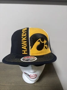 Vintage University Of IOWA HAWKEYES SnapBack Cap Hat Zephyr Big Embroidery Y2K - Picture 1 of 15