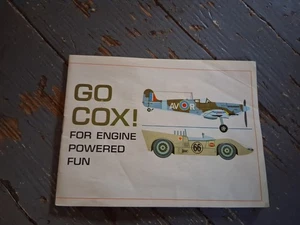 VINTAGE 1970s COX MODEL GAS ENGINE AIRPLANE & CARS CATALOG ADVERTISEMENT BROCHUR - Picture 1 of 4