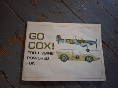 VINTAGE 1970s COX MODEL GAS ENGINE AIRPLANE & CARS CATALOG ADVERTISEMENT BROCHUR - Image 1 of 4