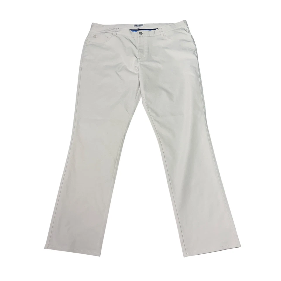 Peter Millar Mens 40x32 Beige Chino Pants Flat Front Golf Casual - Image 1 of 4