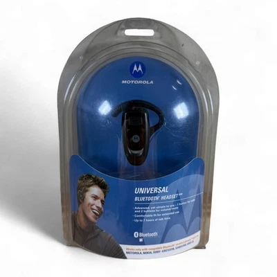 Motorola H350 Universal Bluetooth Headset Ear Hook Black Handsfree Wireless NEW - Image 1 of 3