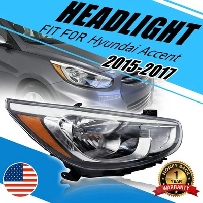 Conjunto de faros halógenos lado derecho para Hyundai Accent 2015-2017 Foto 1 de 4