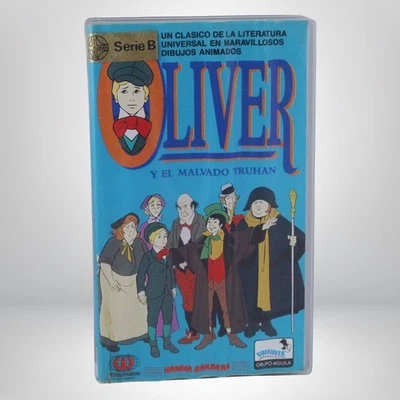VHS Oliver y el Malvado Truhan de Hanna Barbera (1987) PAL Cinta Castellano - Imagen 1 de 4