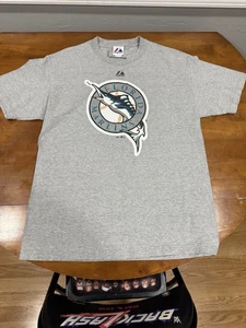 2011 Majestic Athletic Florida Marlins Logo T-shirt - Picture 1 of 4