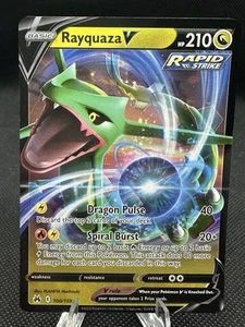 Rayquaza V 100/159 Pokémon Crown Zenith Ultra Rare Holo NM - Picture 1 of 2
