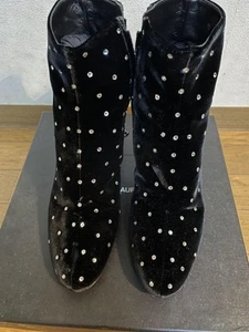 Damenstiefel 8,0 US Yves Saint Laurent Pailletten Samt ein paar Mal... - Bild 1 von 24