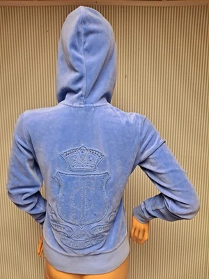 Vintage Juicy Couture Purple Velour Zip Hoodie Logo Jacket.   Sz-Medium  Y2K - Image 1 of 4
