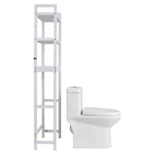 Over the WC Aufbewahrung 3 Ebenen Badezimmer Regal Regal Platzsparend Organizer - Bild 1 von 2