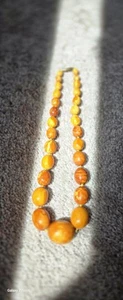 Antiqe Amber Baltic Butterscotch Necklace - Picture 1 of 18