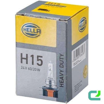 Glühlampe Fernscheinwerfer 24 V 60/20 W H15 PGJ23t-1 glasklar HELLA HEAVY DUTY - Image 1 of 4