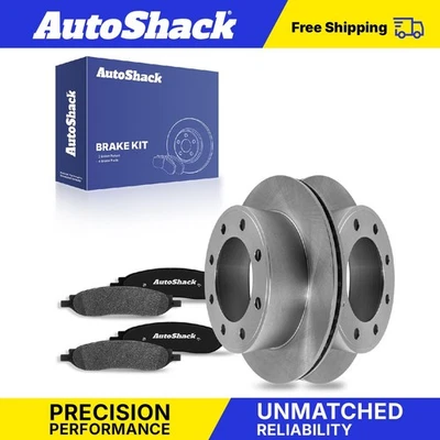 Rear Brake Rotors Ceramic Pads for 2005-2007 Ford F-250 Super Duty Foto 1 de 4