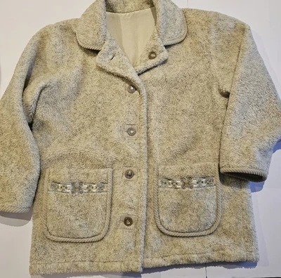 De colección - Tudor Court by Haband Mujer Beige Forrado Sherpa Vellón con Bolsillos - 1X Foto 1 de 4