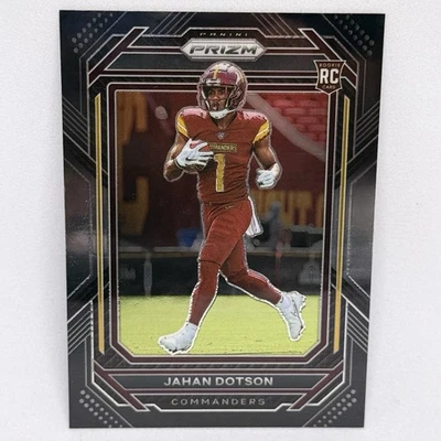 2022 Panini Prizm Black Chronicles Jahan Dotson (RC) Commanders EAGLES - Rookie - Image 1 of 2