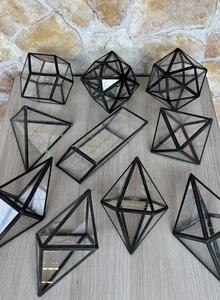 Modelli Di Forme Cristallografiche Vintage In Vetro (10)  - Foto 1 di 12