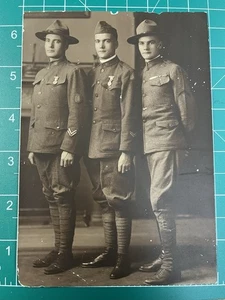 WW1 Doughboy Soldiers Photo 77th Division WWI - Picture 1 of 7