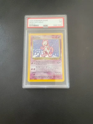 2000 POKEMON BASE SET 2 #10 MEWTWO-HOLO PSA 7 - Image 1 of 2