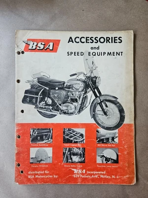 BSA Accessories and Speed Equipment Manual Book Catalogue - Image 1 of 3