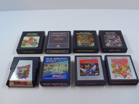 Atari 2600 Lot of 8 Final Approach Joust Spiderman Indy 500 TESTED Carts Only -
