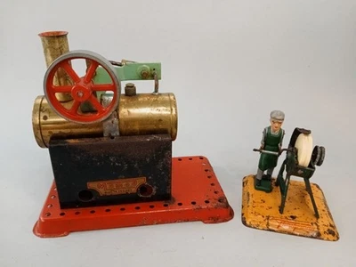 Motor de vapor estacionario Mamod MM2 y herrero Fleischmann 235 LEER Foto 1 de 4