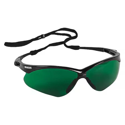 Kleenguard 25692 V30 Nemesis, Gafas de Seguridad, Antiarañazos, Lente Verde, Negro Foto 1 de 4