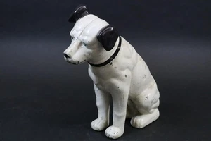 Figürliche Spardose Hund Gusseisen bemalt 1.Hälfte 20.Jhd  (GV302) - Bild 1 von 9