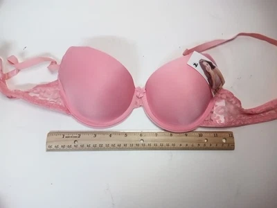 Light Pink Tshirt Bra Underwired 36b (Or 36A Cup) Adjustable Strap, Back Closure - Image 1 of 4